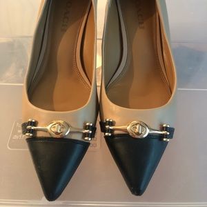 Coach leather heels